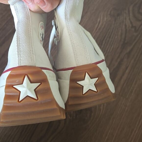 Converse Run Star Hike Platform Canvas Parchment  size 10 men's 11.5 Women - Picture 5 of 11